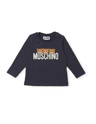 Moschino T-shirt girocollo con stampa MOO000