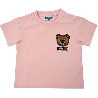 Moschino Crewneck T-shirt with logo and symbol MUM02E