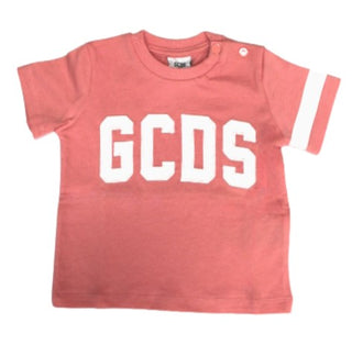 GCDS T-shirt girocollo con logo frontale 023935