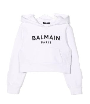 Balmain Kurz geschnittenes Sweatshirt 6P4030