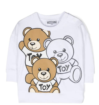 Moschino Sweatshirt mit Rundhalsausschnitt, Logo und Symbol MWF03Q