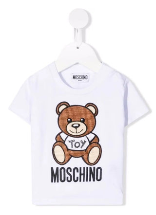 Moschino Crewneck T-shirt with logo and symbol MUM02X