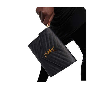 Yves Saint Laurent Clutch Cassandre 617662/bow011 Leder-Clutch