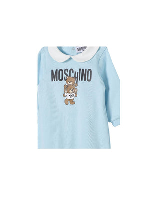 Moschino Playsuit mit Logo und Teddy mzy037 mit Clips