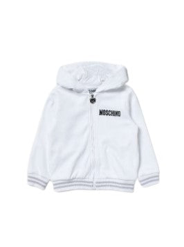 Moschino Sweatshirt mit Reißverschluss und Kapuze MUF045