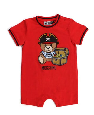 Moschino Romper WITH PIRATE BEAR MUY03A WITH CLIPS