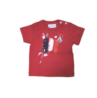 Moncler T-Shirt mit Rundhalsausschnitt und POMM83-M0Q93-Symbol