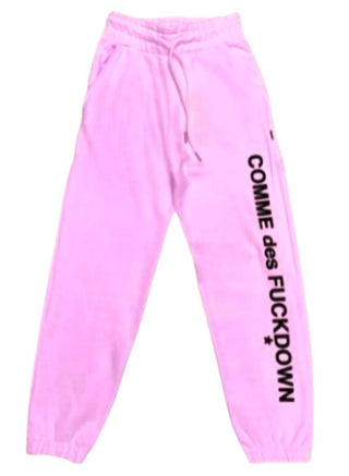 Comme des Fuckdown Jogger trousers with printed logo CDFD1909