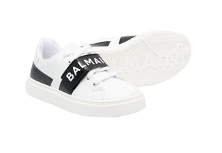 Balmain Sneakers with logo band on the front bs0q26 with laces