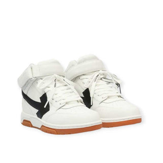 Off-White Mid Lea Sneakers OMIA259/F23LEA0030 With Tear