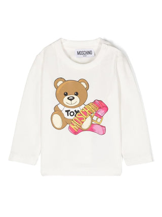 Moschino T-Shirt mit Rundhalsausschnitt und MAO00C-Aufdruck