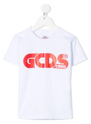 GCDS T-shirt girocollo con logo frontale 027599