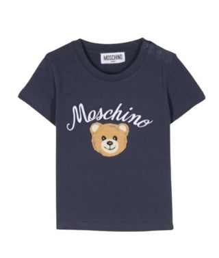 Moschino T-shirt girocollo con ricamo MUM03O