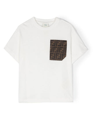 Fendi Kurzarm-T-Shirt JUI150-7AJ mit FF-Logo