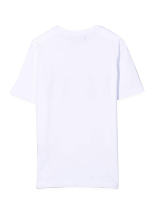 Dsquared2 T-shirt girocollo con logo frontale DQ048S-D002F