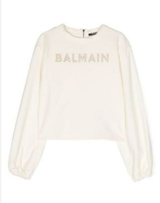 Balmain Felpa cropped BT4B20-J0035