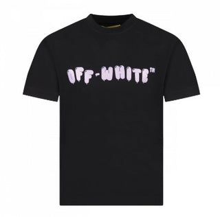 Off-White T-shirt girocollo con logo OGAA001S23JER003