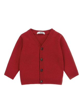 Dottor Kids Maglia Cardigan DK18 In Misto Lana Con Bottoni