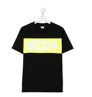 GCDS T-shirt girocollo con logo frontale 027607