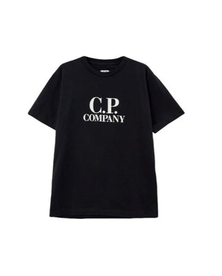 CP Company – T-Shirt mit Rundhalsausschnitt und aufgedrucktem Logo 09CKTS027C