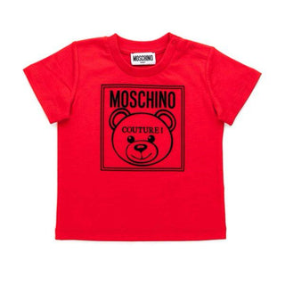 Moschino Crewneck T-shirt with logo and symbol MPM021