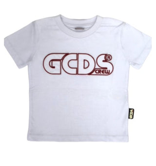 GCDS T-shirt girocollo con logo frontale 027591