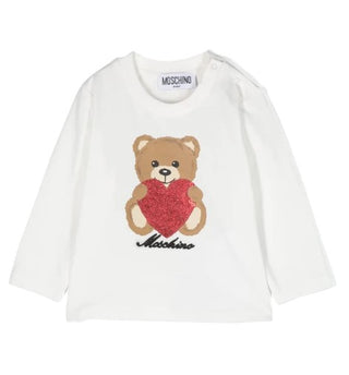 Moschino Crewneck T-shirt with printed logo MDO00L