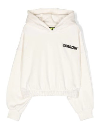 Barrow Felpa cropped con cappuccio 032153