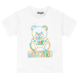 Moschino Crewneck T-shirt with logo and symbol MUM02P