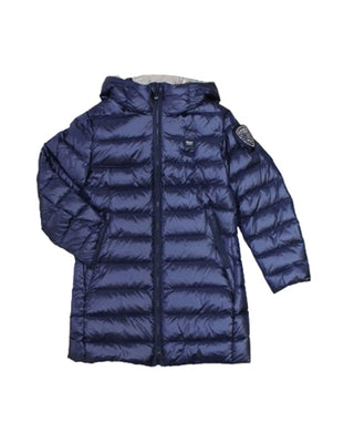 Blauer Lange Jacke 24WBLGK03074 Wattiert gesteppt