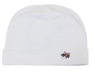 Teto e Tatta Cappello CAPPELLINO CON RICAMO FIORE CA4800