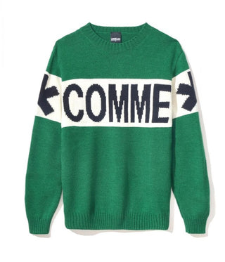 Comme des Fuckdown Maglia girocollo con logo intarsiato CDFU1955